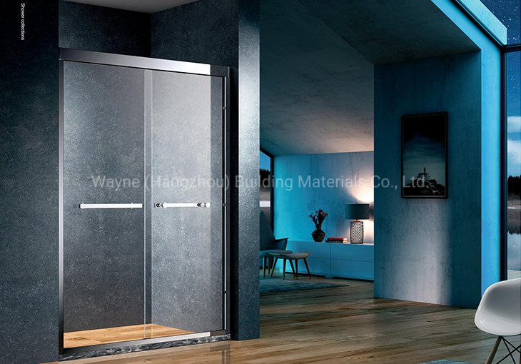 Modern Design Simple Shower Room with Sliding Door and Good Quality 5mm 6mm 8mm 10mm Clear Tempered Glass with En12150 BS 6206 AS/NZS 2208 SGCC