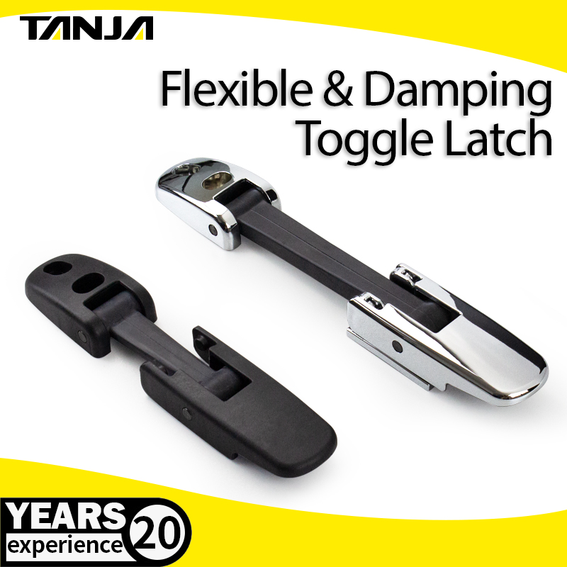 Black Rubber Damping Toggle Latch for Vehicle Hood/Hood/Vibration Machinery