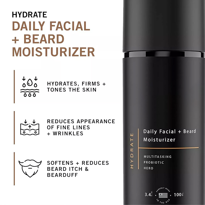 Beauty Cosmetics Skin Care Men Facial Clean Moustache Facial Moisturizer Beard Lotion