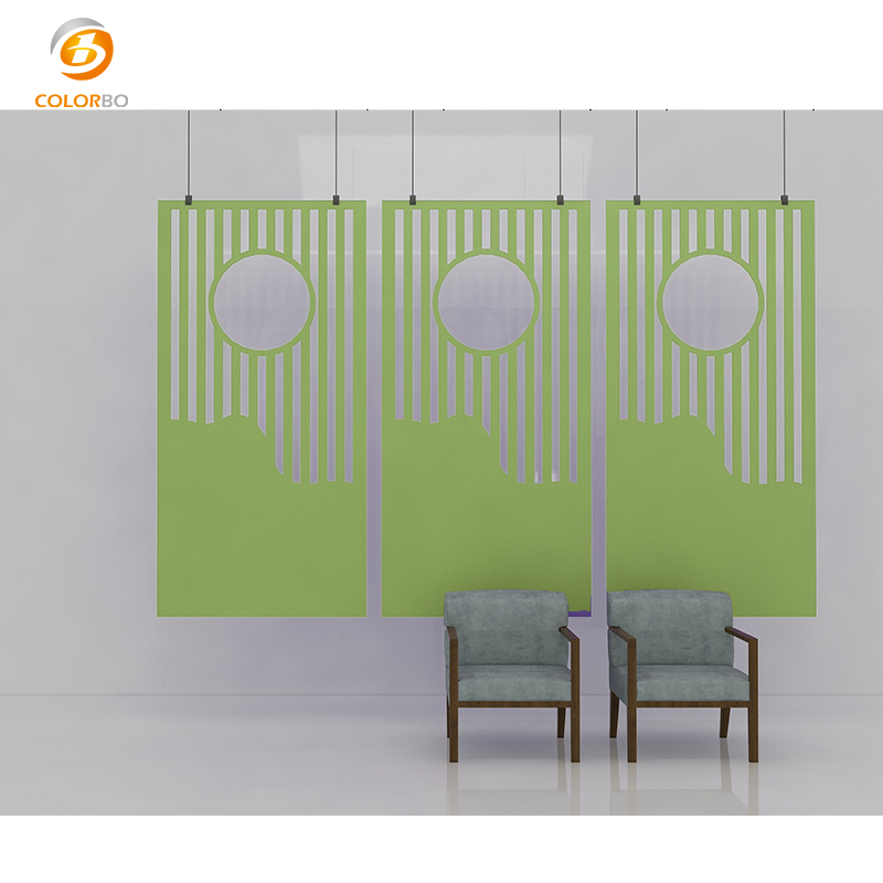 Carton Packed Acoustic Padded Customized PET Panel screen with Good Service