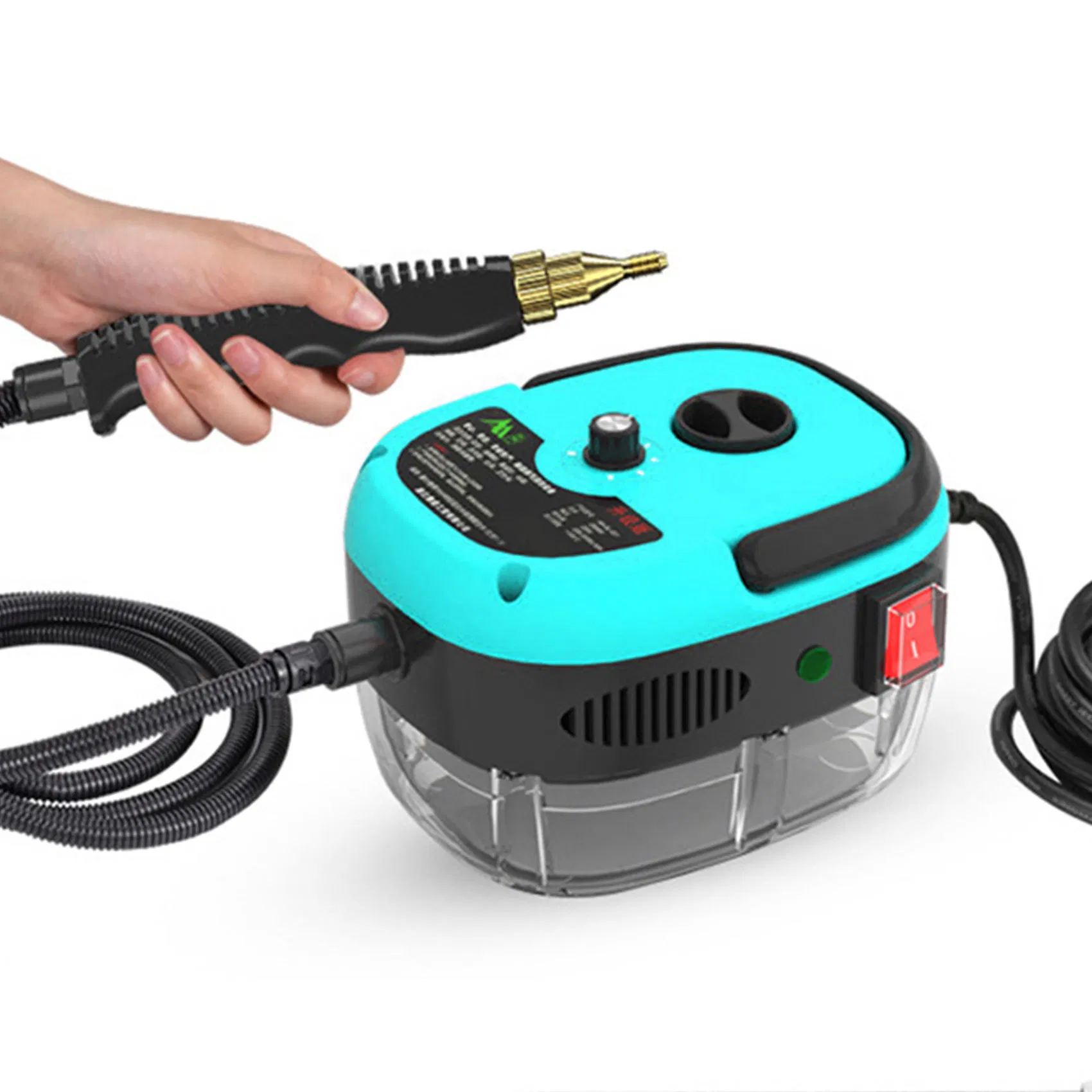 Handheld 2500W Steam Cleaner for Home Kitchen Grease Bathroom Grout Car Seats