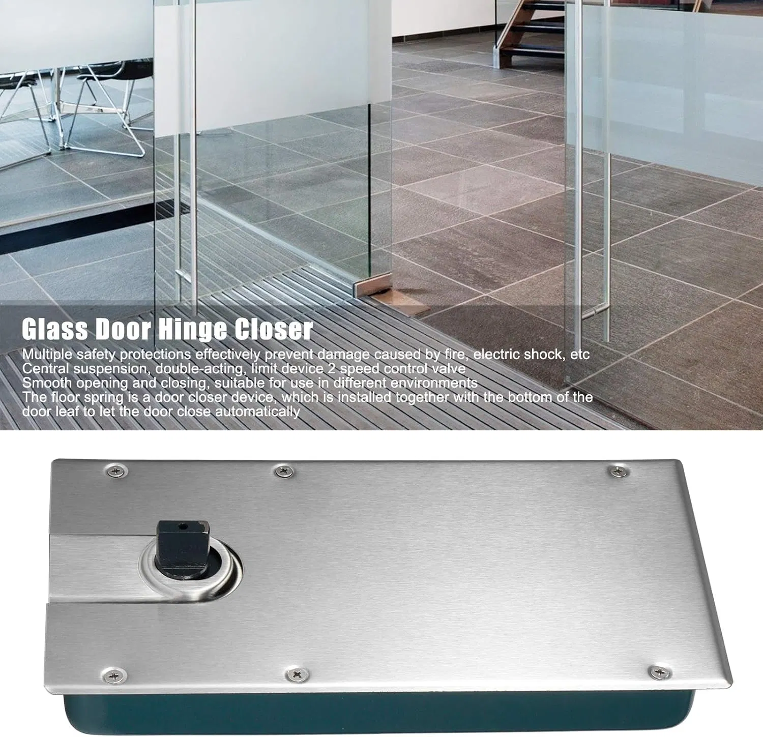Swing Glass Door Fittings Floor Closer Body Floor Spring