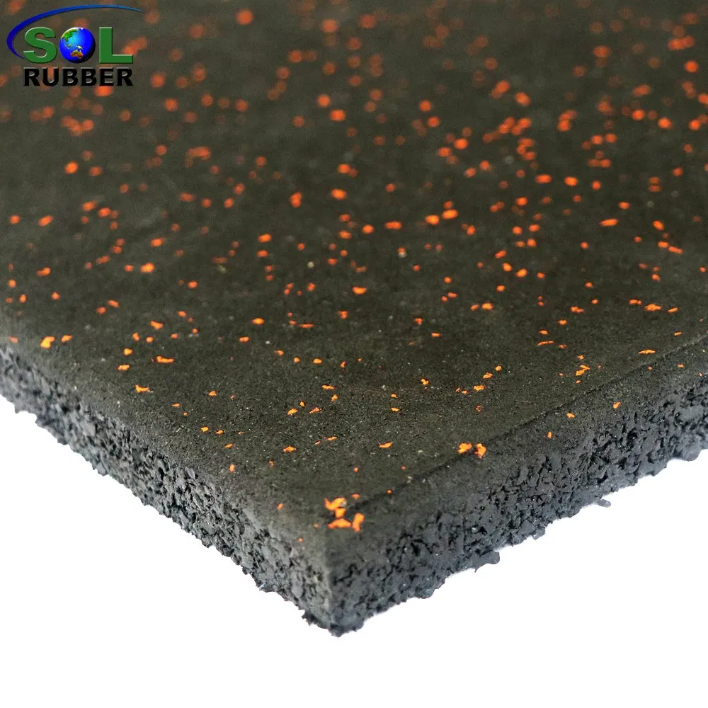 Recycled Fitness Equipment Area Anti Vibration Rubber Flooring in Australia