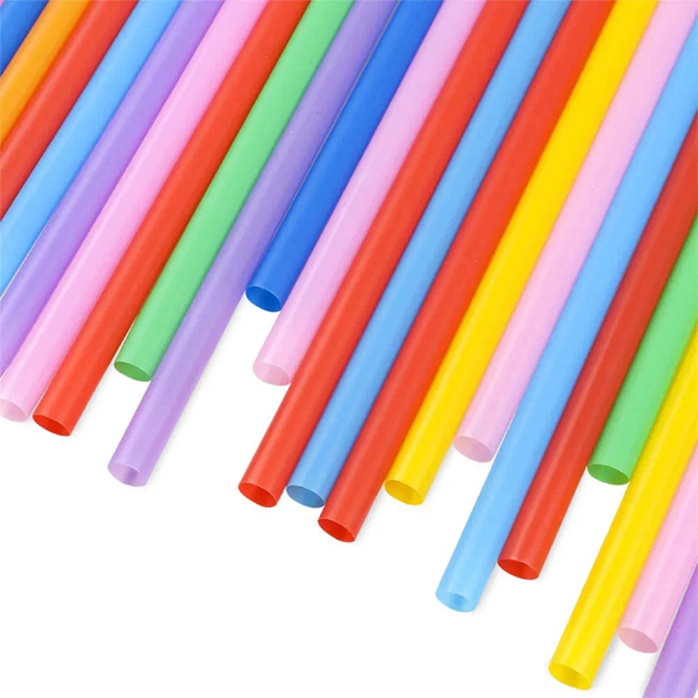 Biodegradable Custom Colourful Drinking Disposable Bubble Tea Coffee PLA Straws