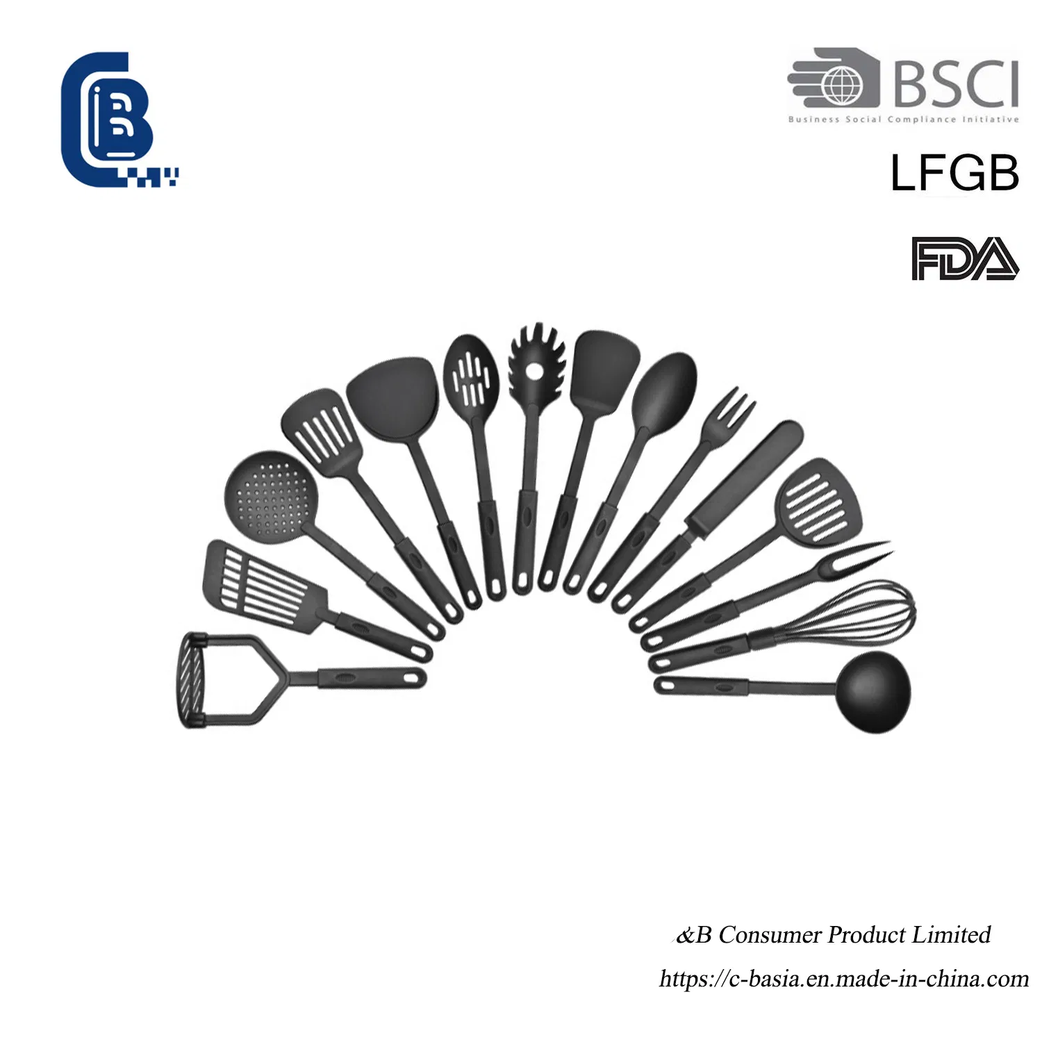 7PCS Nylon Cooking Tools Kitchenware Set, Kitchen Gadgets Accessories Utensils Set