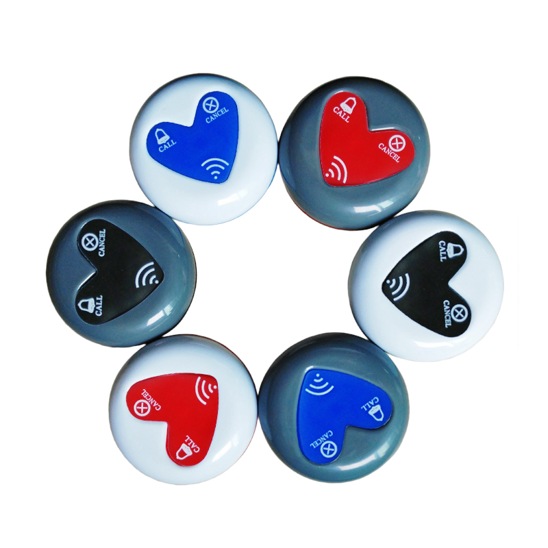 Ce 1-Key Wireless Pager Button Service Bell Buzzer