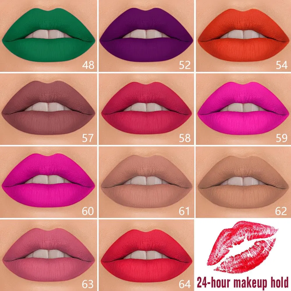 Wholesale 2-in-1 Orange Red Matte Long Lasting Smudge Proof Lipstick Set