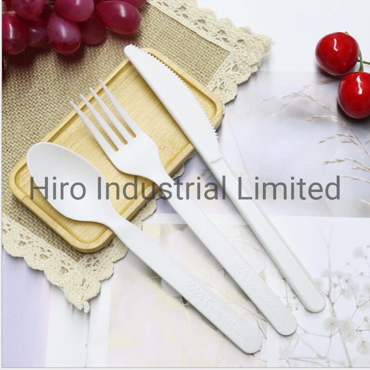 High Quality 100% Compostable Biodegradable Disposable PLA Cutlery