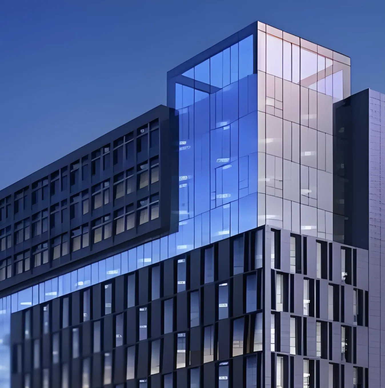 Premium Curtain Wall Project with Insulating Glass for Sustainable Buildings