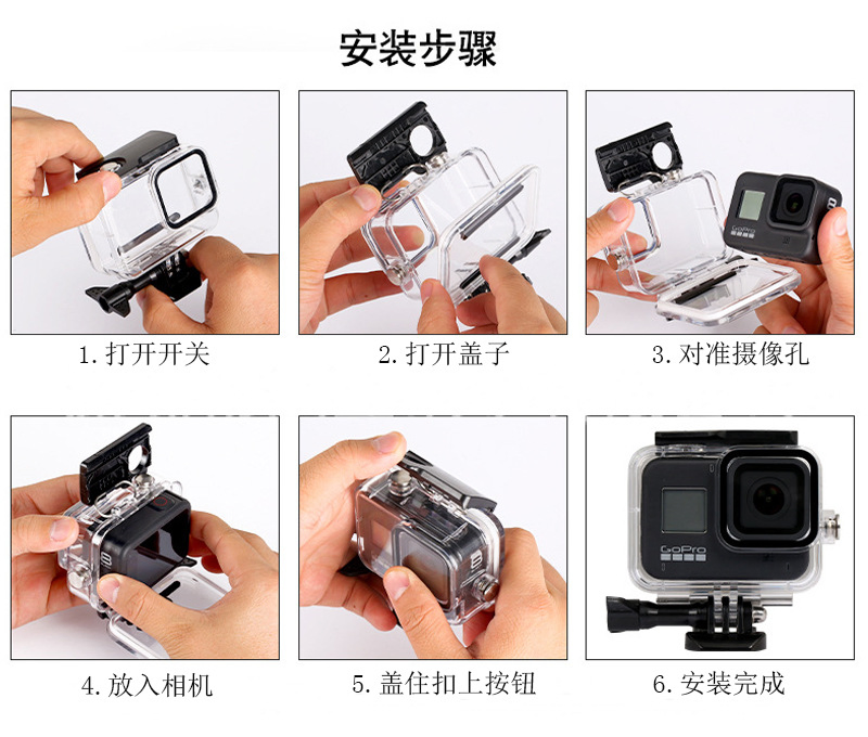 Go PRO Waterproof Touch Screen for Gopro 9 10 11 12 Sports Camera Accessories