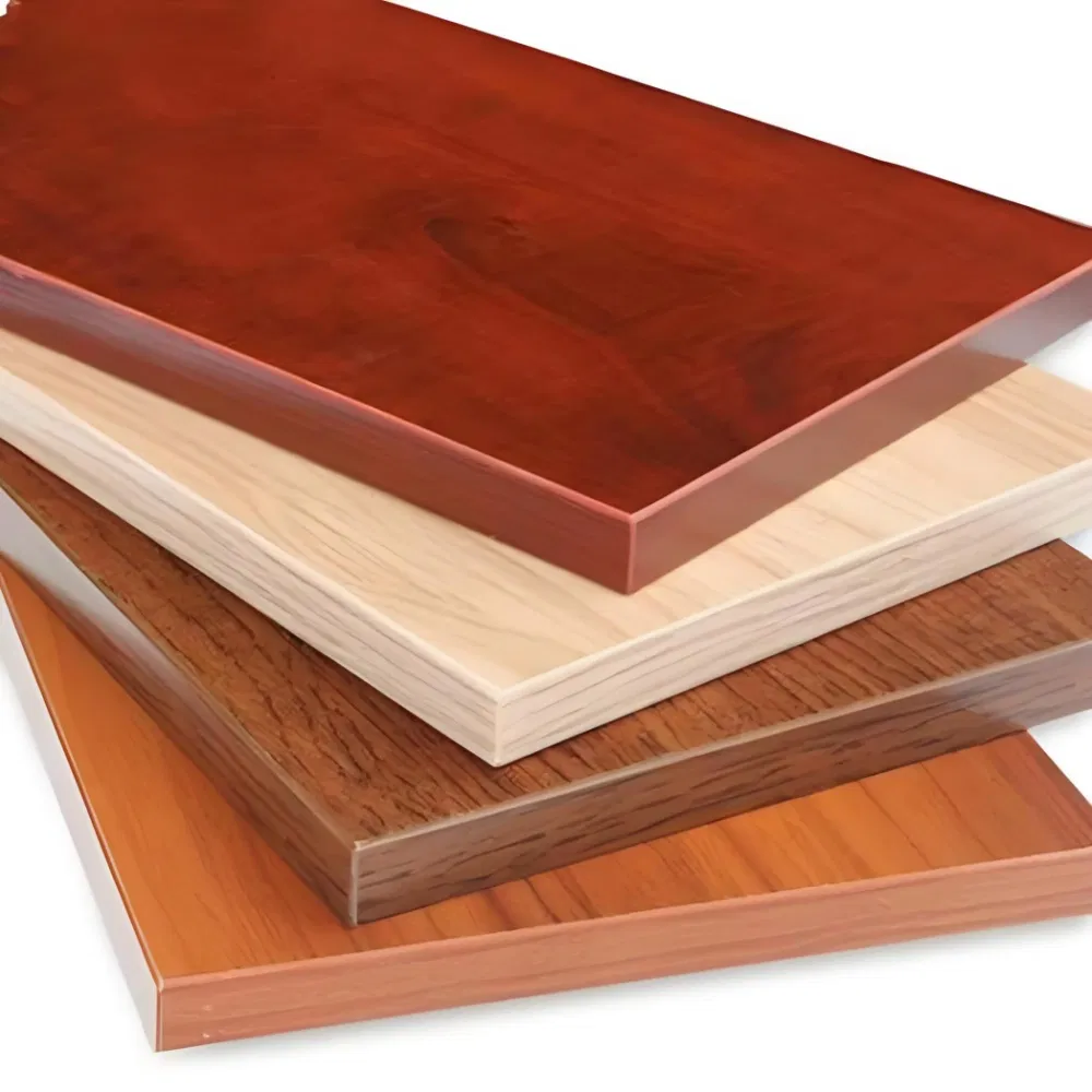 Melamine board with high appearance and durability