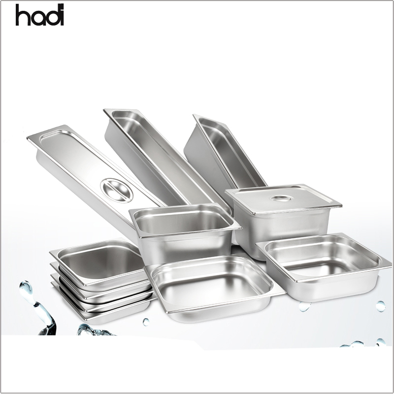 Hadi Kitchen Equipment Philippines Stainless Steel Gn Pan Commercial Gn Chafing Pans Professional Pans for Restaurant Kitchens with Cover