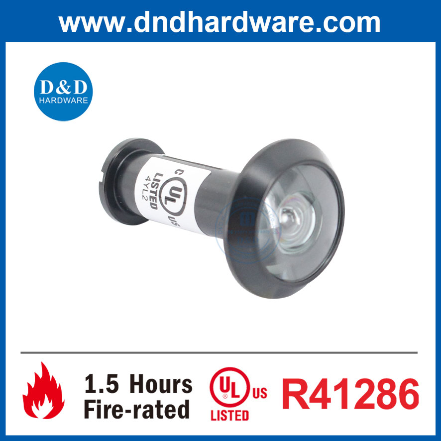 Durable Wide Angle Eye Viewer Security UL Listed Fire Rated Door Peephole Accessories
