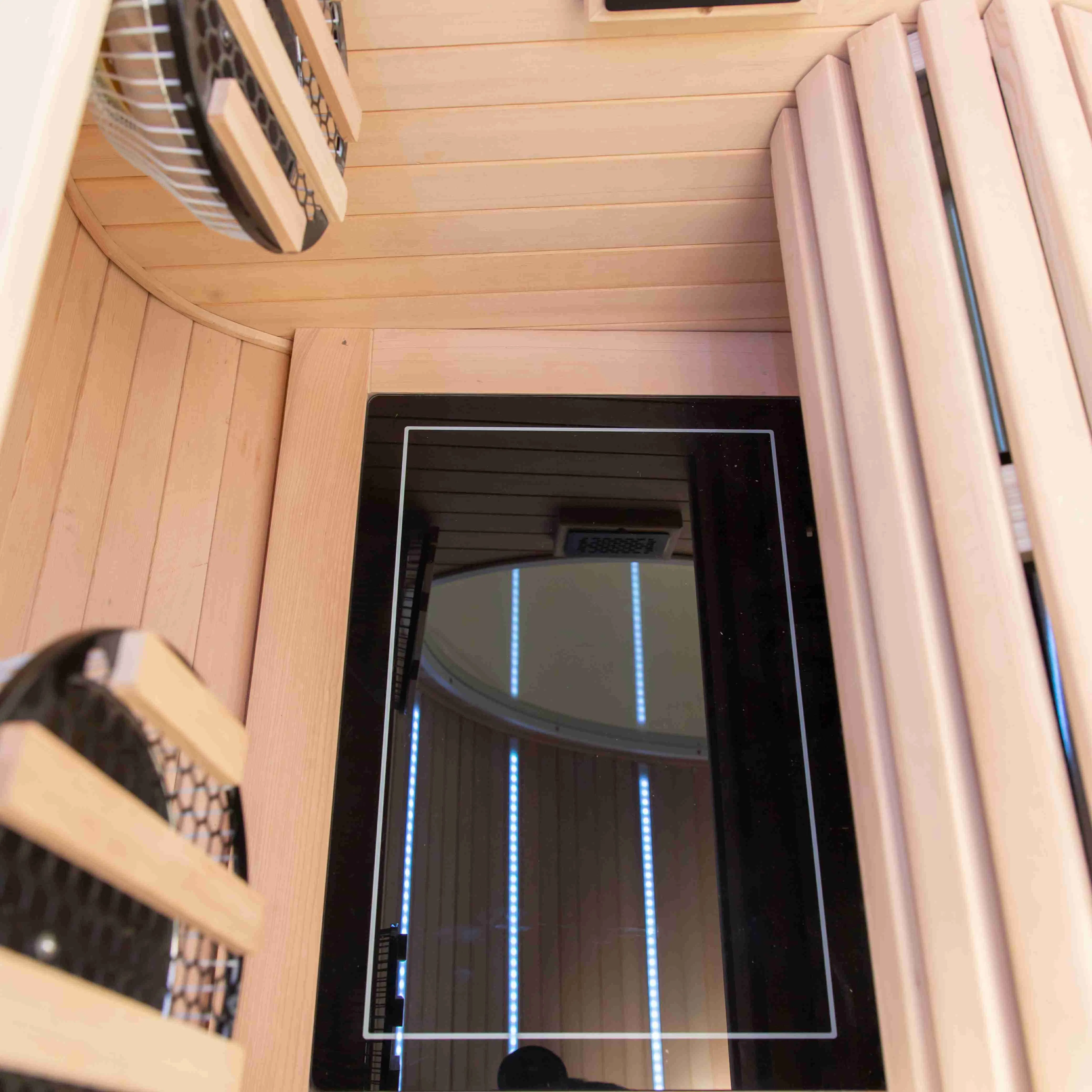 Modern 1-Person Far Infrared Indoor Sauna Room Acrylic Oxygen Chamber