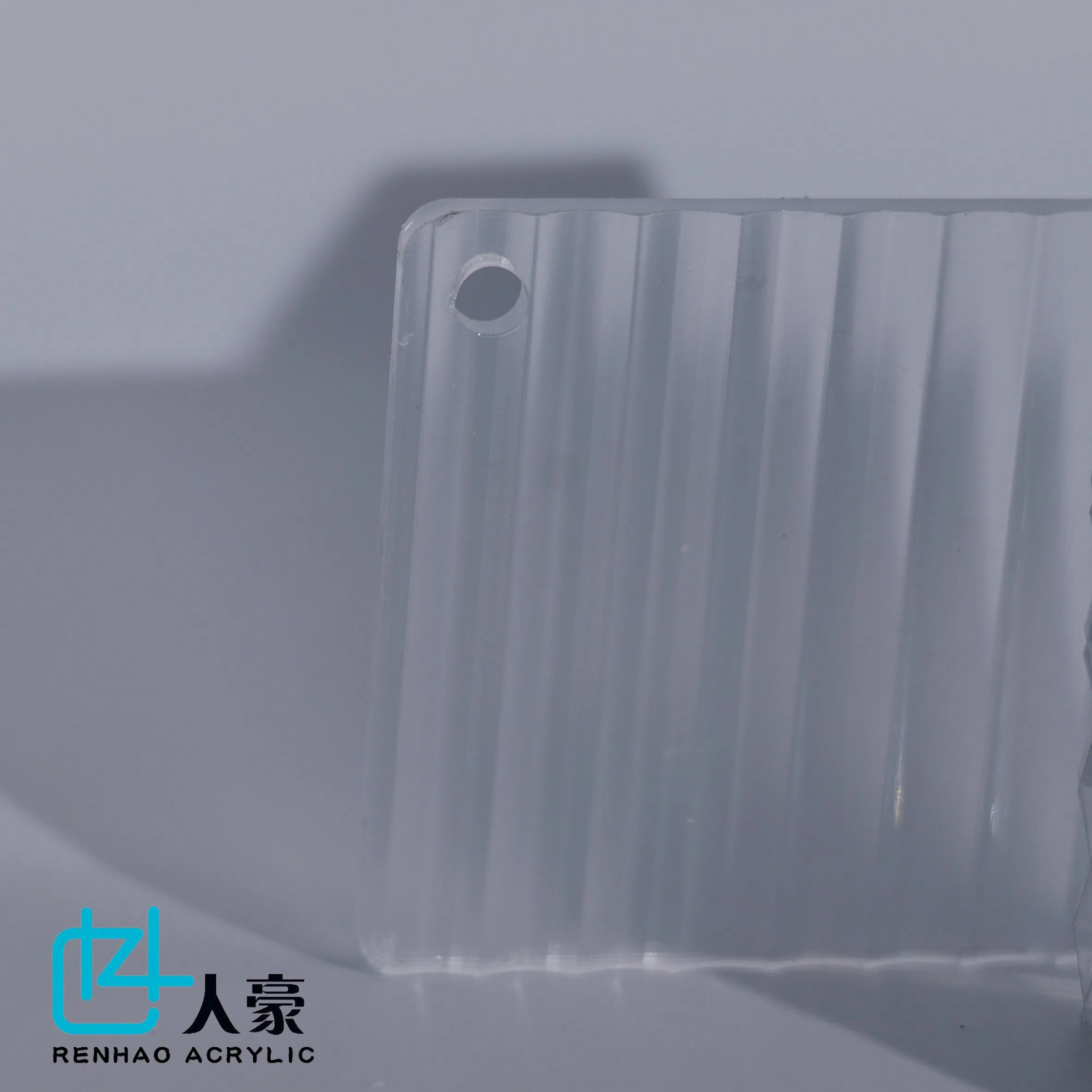 Special Corrugated (Textured) Acrylic Sheets Sheet for Advertising with Concave Stripes Surface