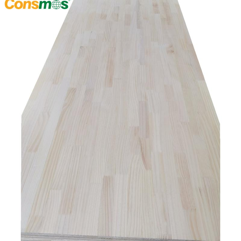 Consmos 17mm Solid Wood Laminated Finger Joint Lumber Pine Plywood Board Price