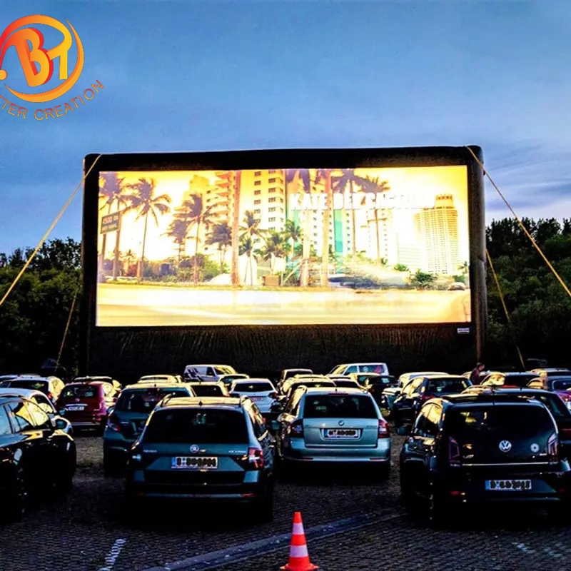 Large TV Projector Screen Cinema Equipment Advertising Inflatable Screen Outdoor Movie