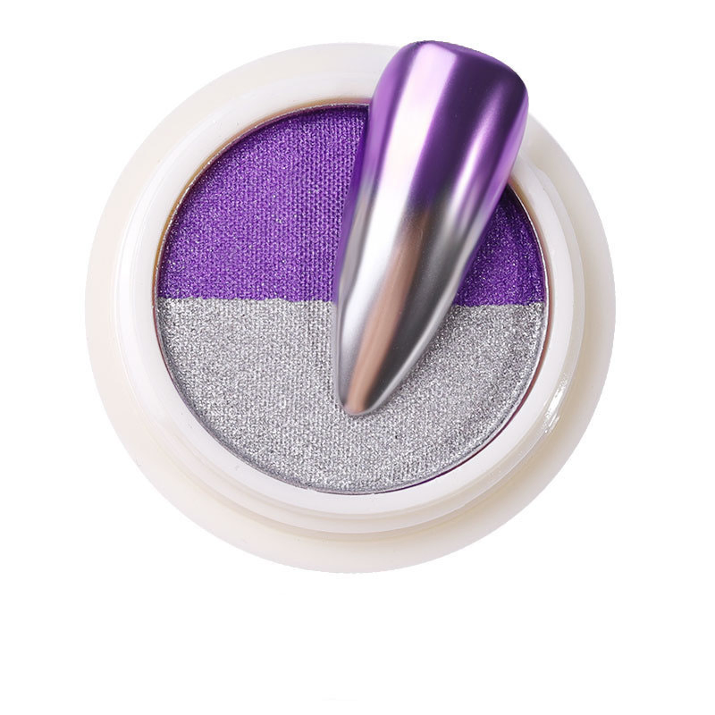 High Grade Two Color Nail Art Mirror Chrome Glitter Eyeshadow Pigment Powder