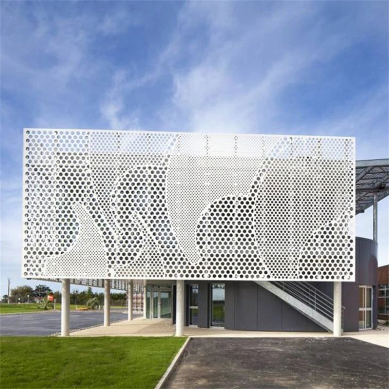 Custom Interior Outdoor Perforated CNC Carving Aluminum Facade