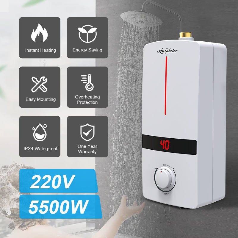 Проточный водонагреватель 5500W IPX4 для США