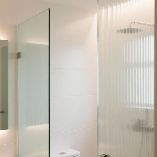 6mm Tempered Frosted Glass for Bathroom Partition, Explosion-Proof