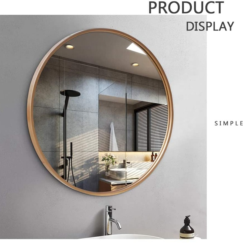 Hotel Professional Multi-Function Easy to Maintenance Unique Design Home Decor Metal Framed Bathroom Mirror with Good Service