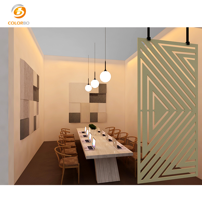 High performance Office Partition Carton Packed Divider Customized PET Panel Movable screen