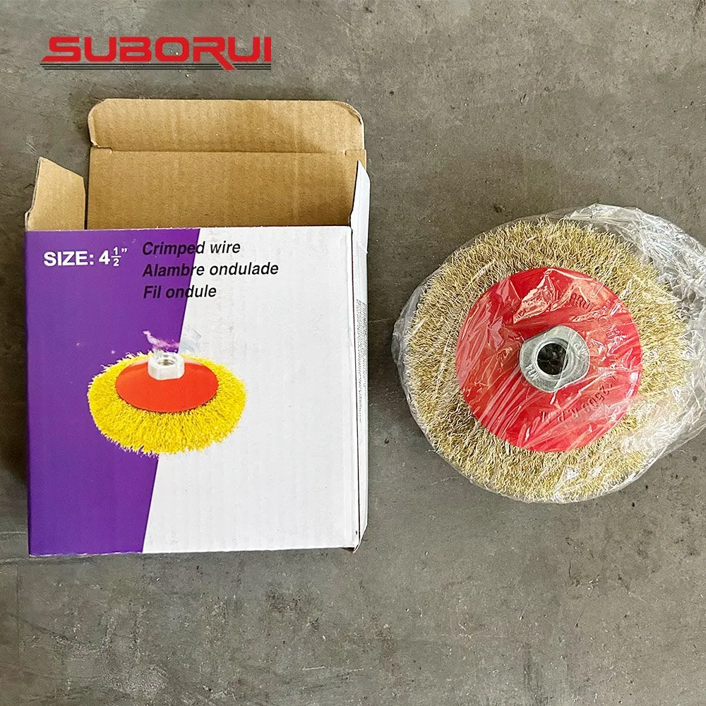 Suborui Wholesale Heavy-Duty Abrasive Toos Circular Wire Wheel Cup Brush for Steel Wire Cleaning Polishing Grinding