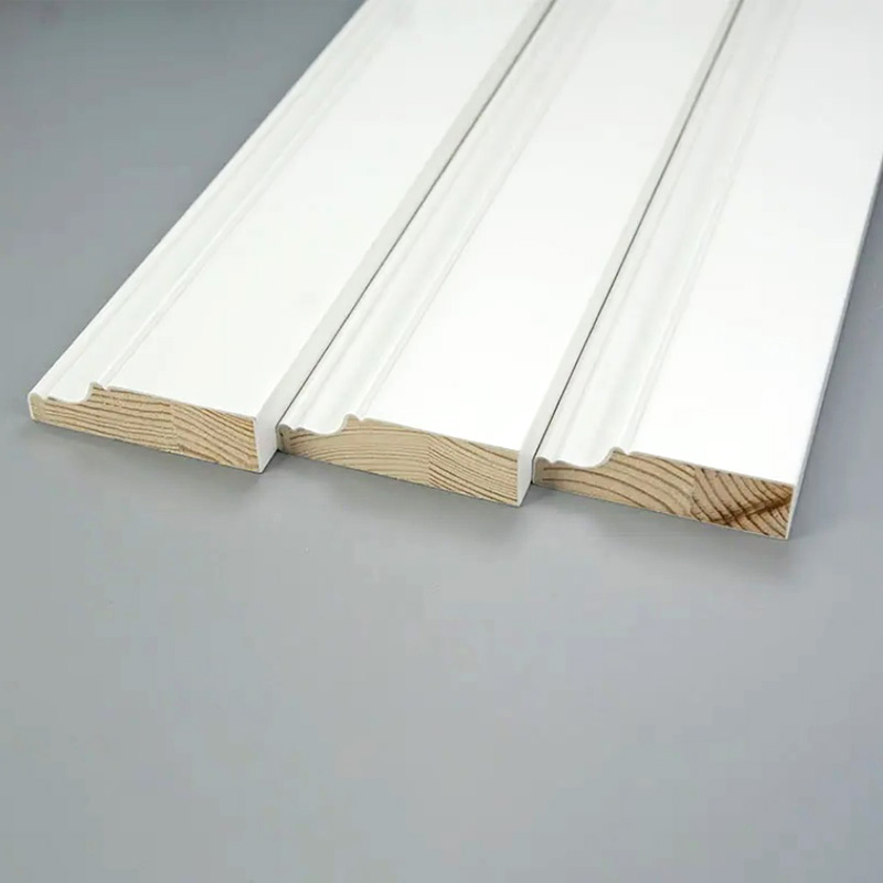 Factory Modern Baseboard Moulding Water Proof Trim White Primed Skirting Board