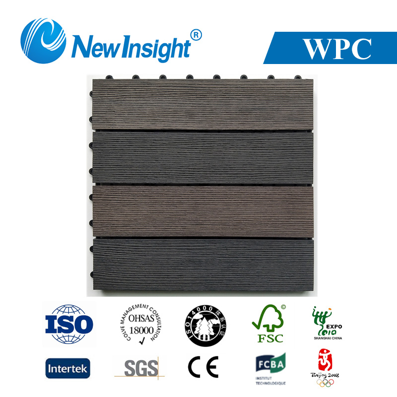 Водостойкая плитка для террасы WPC 300x300 мм
