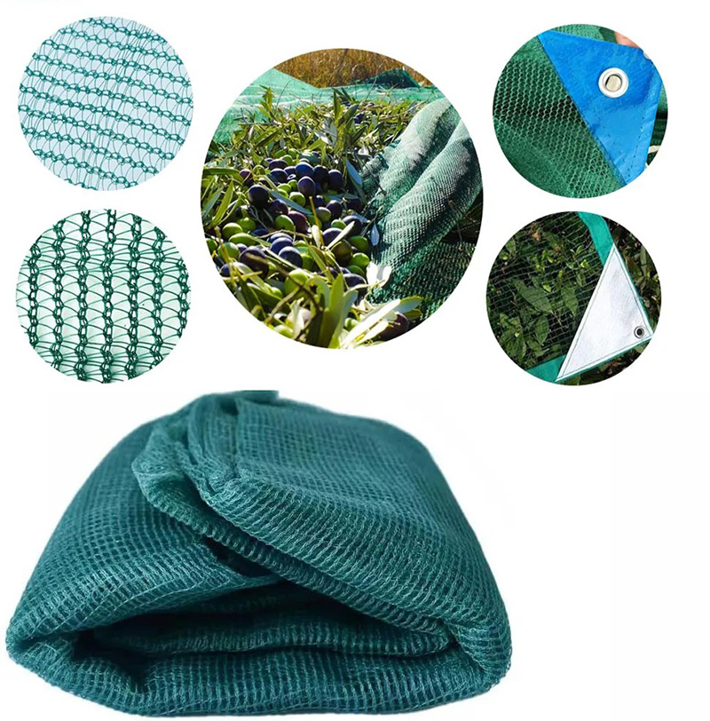 Low Price Dark Green Harvest HDPE Monotype 4X8m 90GSM Olive Net