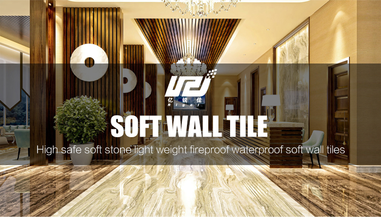 Anti-Acid Simple Classical Linear Stone Soft Tile for Fashion Floor and Wall Designs