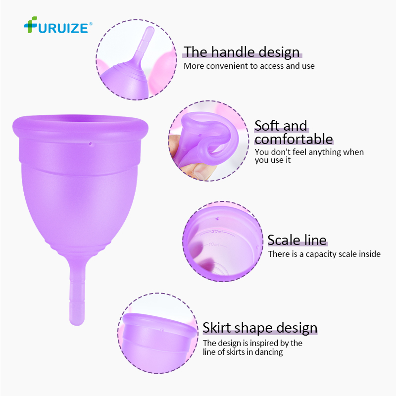 Copa Menstrual Feminine Reusable 100% Medical Silicone Organic Hygiene Menstrual Cup for Women