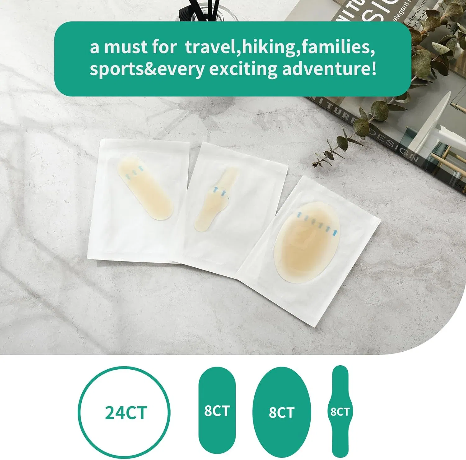 Ultra-Thin Blister Plaster Self-Adhesive Wound Hydrocolloid Dressing for Fingers and Toes