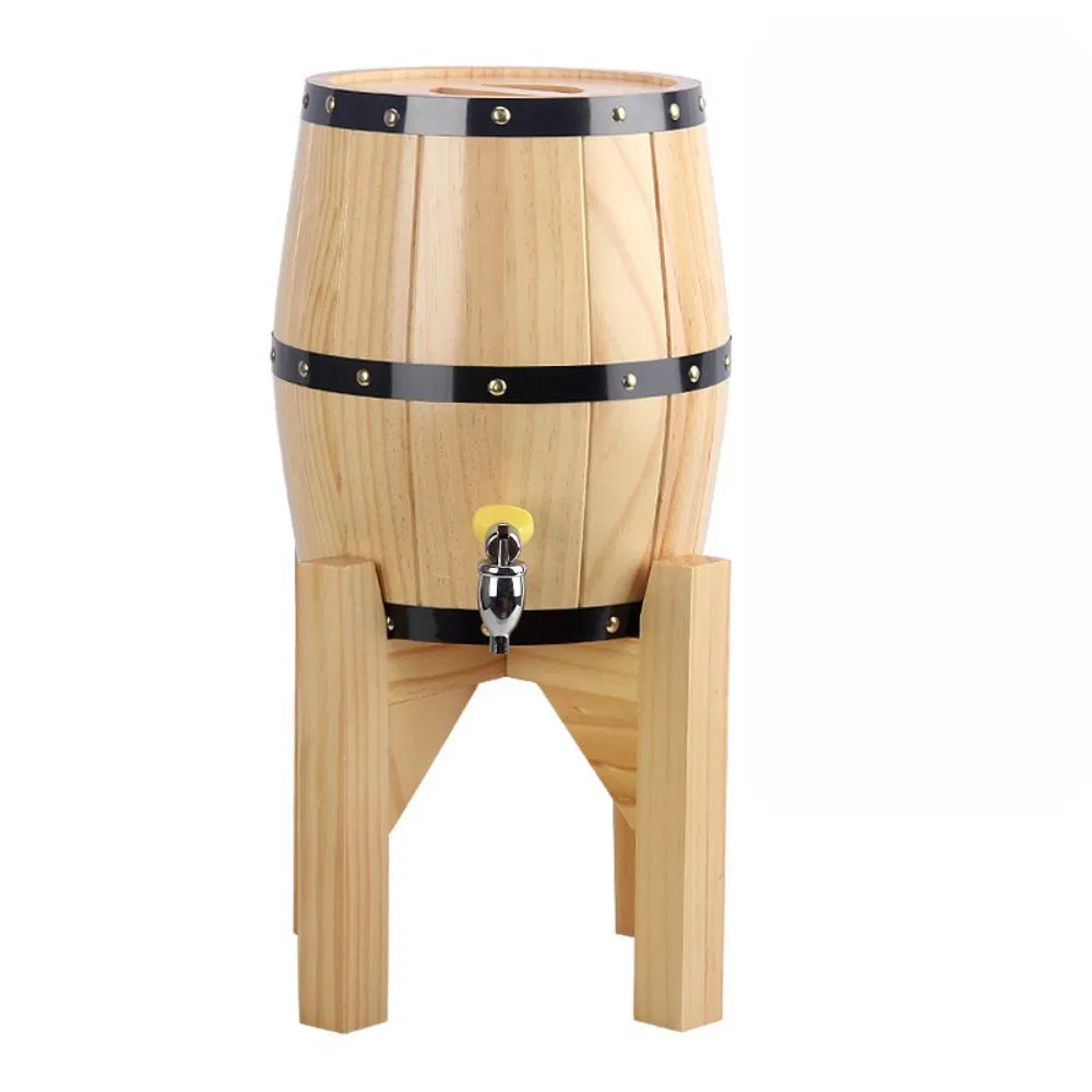 Дубовая пивная бочка 3л с краном для напитков