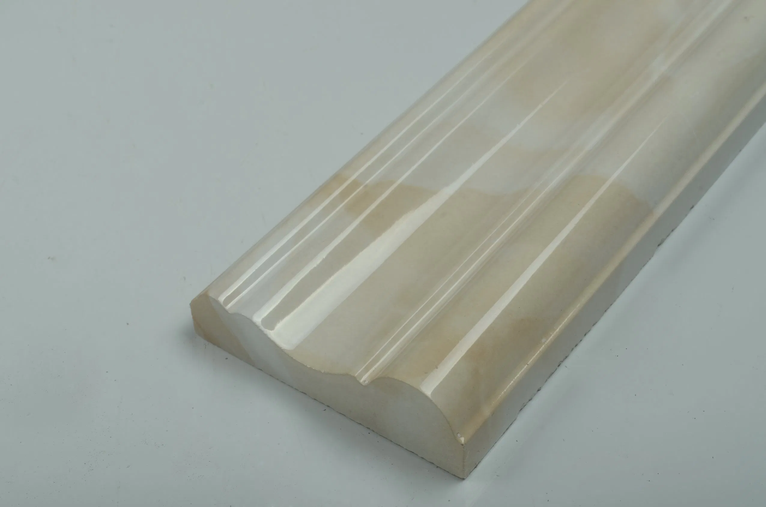 Wall Decoration White Line Stone Tile with 800*20~200mm