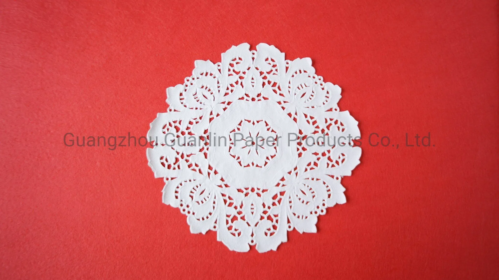 Paper Doily Lace Cake Doilies Food Grade White Round Decorative Paper Mats for Bakery Cake Dessert OEM Bulk Wholesale