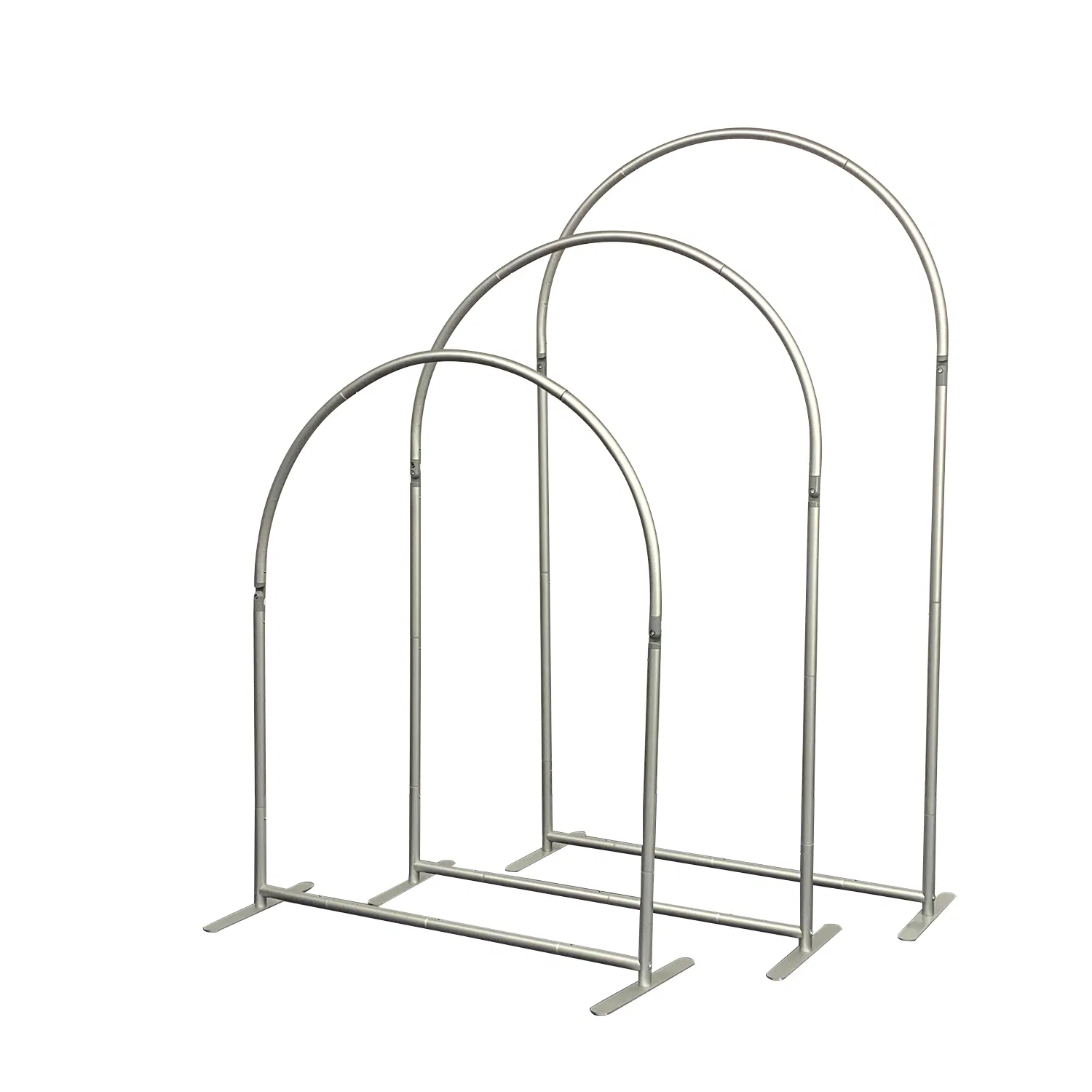 6.6FT Arch Backdrop Stand - Metal Wedding & Party Arch Frame with Base, Digital Color Printing on Elastic Fabric
