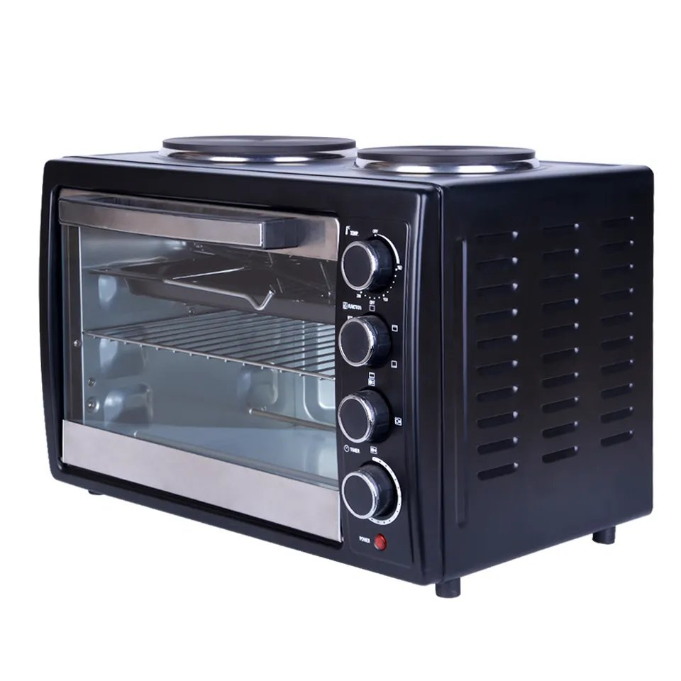45L Electric Oven with Solid Hot Plate Electrical Toaster Oven with CB Certificate Table Oven with Two Plate
