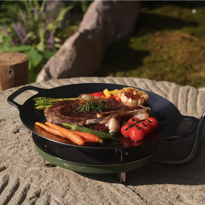 Korean Style Frying Pan for Picnic Outdoor Use