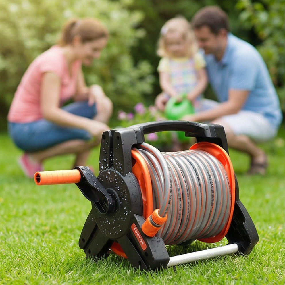 20m Garden Hose Reel with Easy Retractable Functionality