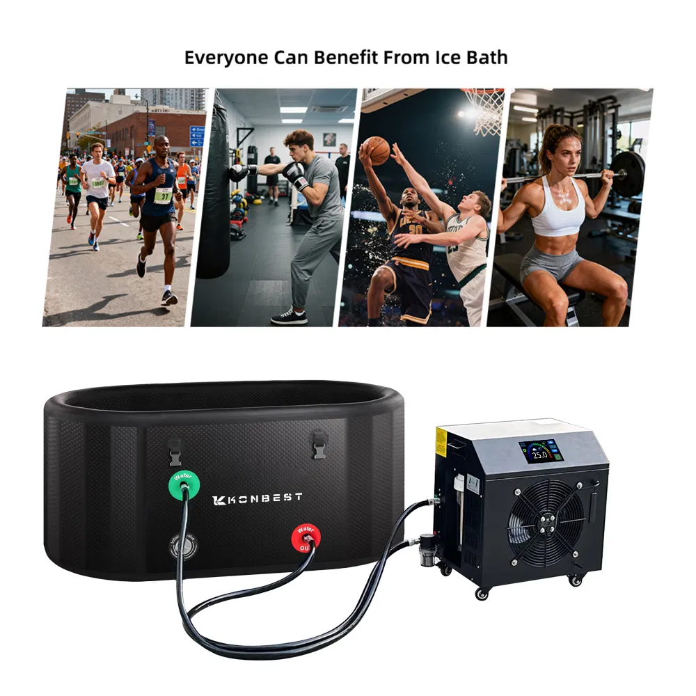 Портативная надувная ледяная ванна с охладителем