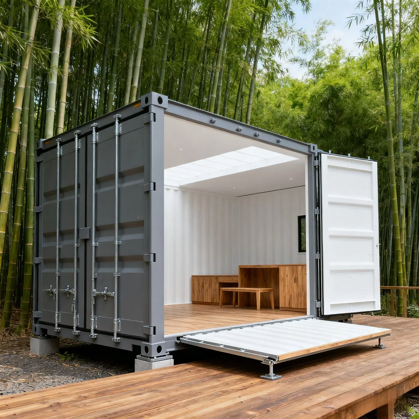 Weather-Resistant Steel Prefabricated House with Windproof (Grade 12) & Waterproof Design, ISO Certified, for Plateau Areas, Coastal Villages & Mining Camps