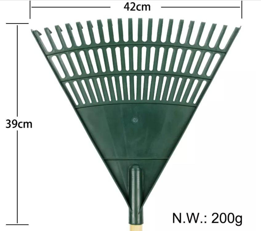 Wholesale Plastic Garden Rake 20 Tooth Gardening Lawn Leaf Rake