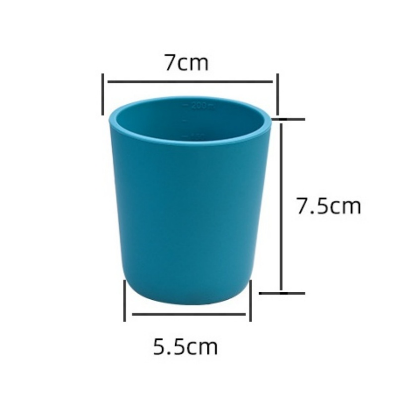 Portable BPA Free Unbreakable Baby Training Cups Safe FDA Silicone Drinking Cup