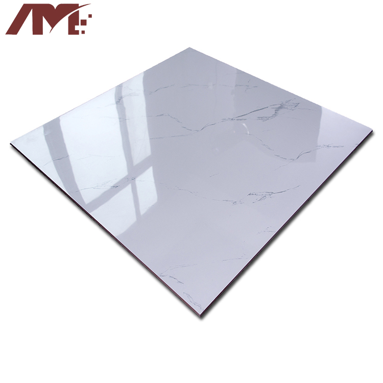 Super White Ceramic Tile Different Types of Cheap Artificial Glazed Marble Floor Tiles