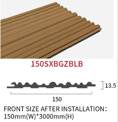 Ceiling Aluminum Composite Wood Insulated Panel Fluted Gypsum Board Wallpanel