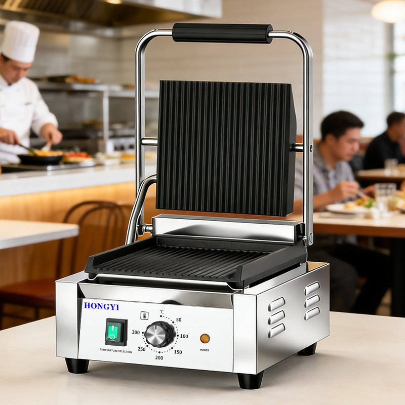 Commercial Panini Grill Full Pit Pressure Plate for Bistro