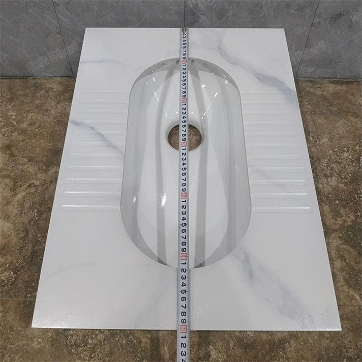 Hot Selling Factory Directly Rock Slab up Market Bathroom Ceramic Squatting Pan