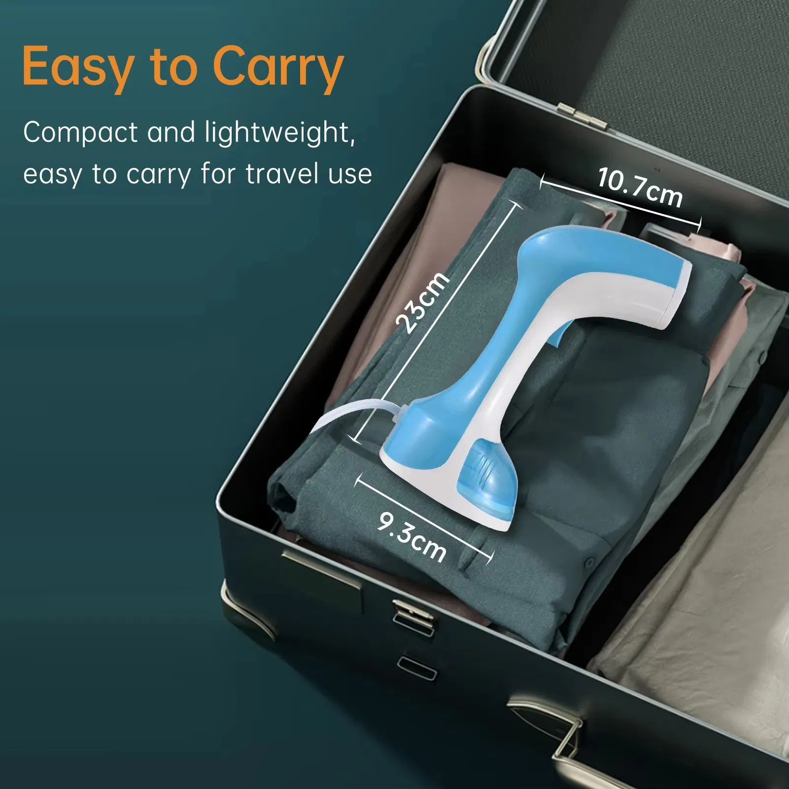 High-Performance Handheld Fabric Steamer for Effortless Travel and Home Convenience